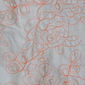 Lady Hagen skort, embroidered with orange stitching, Size 2